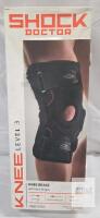 NEW Shock Doctor 875 Level 3 Hinged Knee Brace XXL, Dual Aluminum Hinges, Patella Support, Fits 21-24"