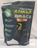 NEW Zoelion PRO-8016 Ankle Support Brace, Adjustable Velcro, 2 Auto-Shaped Pads, One Size, CE Mark