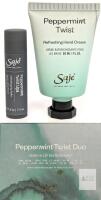 Saje Peppermint Twist Duo Hand Cream 1 fl. oz. & Lip Balm 0.25 fl. oz. Set