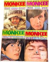 Tiger Beat Official Monkee Spectacular Magazines #2 #4 #8 #10 (1967&ndash;1968) Monkees Fan Issues