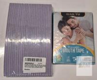 NEW Qian Yu Mouth Tape 120ct & BTYMS 25pcs 100/180 Grit Double-Sided Nail Files Acrylic & Natural Nail Set