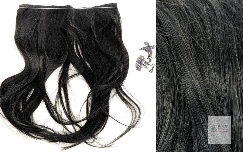 NEW Sunny Hair Clip-in Extension, #2 Natural Black, 13.5" Remy Human Hair, 80g, 8" Weft, 4 Clips