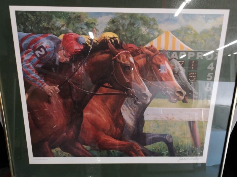 Vintage Signed Framed Print by Jenness Cortez