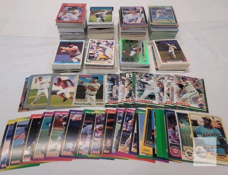 1981 - 2024 MLB Baseball Trading Card Singles , 740+ Trading Cards