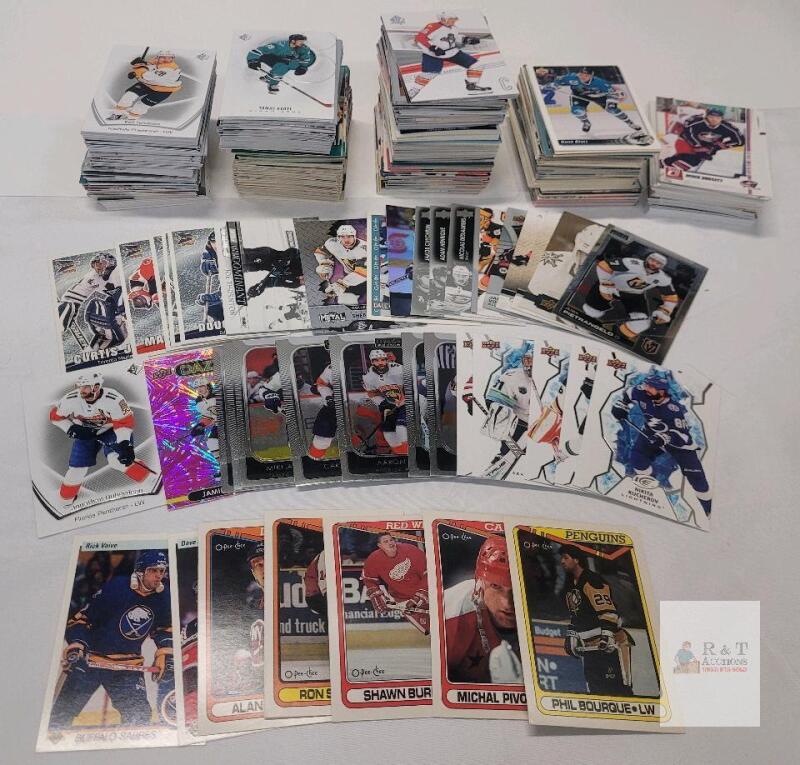 1990 - 2024 NHL Hockey Trading Card Singles , 520+ Trading Cards