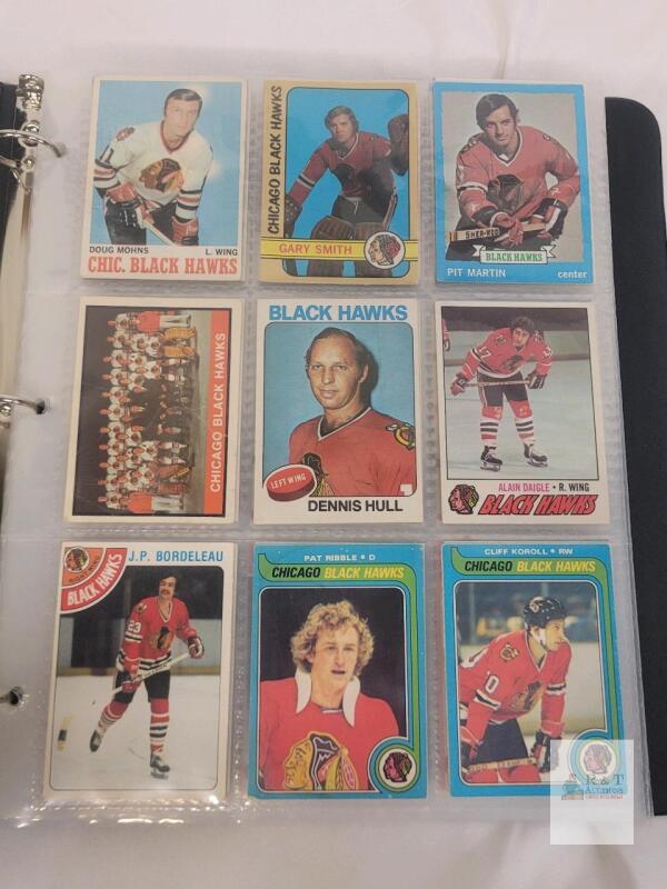 1970 - 2021 Chicago Blackhawks NHL Hockey Trading Card Singles , 206 Trading Cards