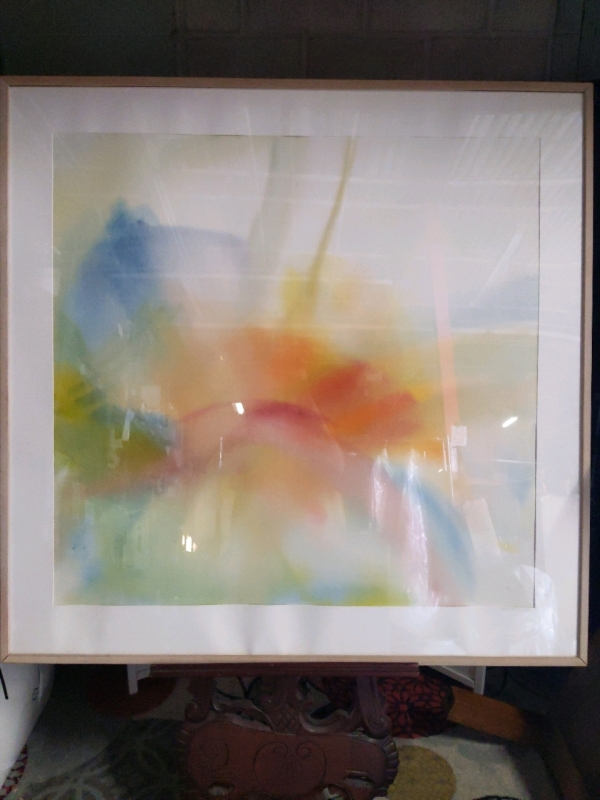 Huge Framed Pastel Art