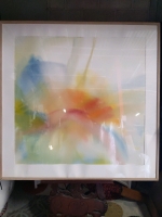 Huge Framed Pastel Art