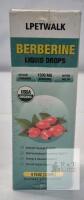 NEW LPETWALK Berberine Liquid Drops 1500mg, 4 fl oz (120ml), Organic, 120 Servings, Vegan, Sugar-Free