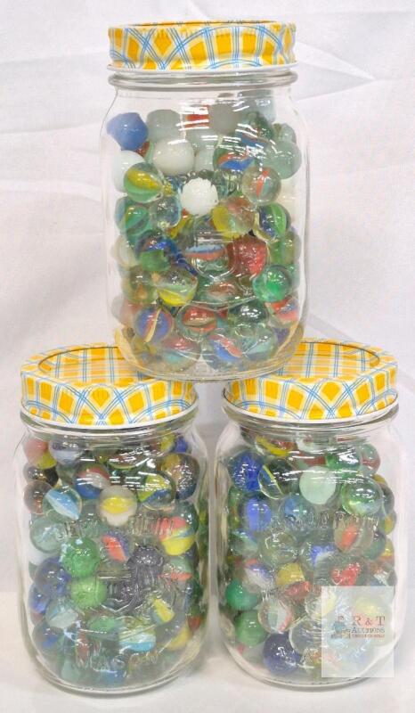 3 Jars of Marbles