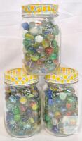 3 Jars of Marbles