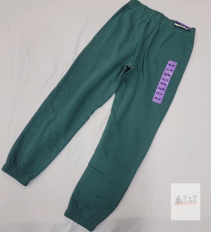 NEW GAP Green Sweatpants XS Women's Elastic Waist, Cotton Blend, New with Tags, Made in China