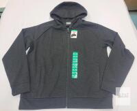 NEW 32 Degrees HEAT Full Zip Hoodie XL Charcoal Gray, Cotton Blend, 2 Pockets, NWT