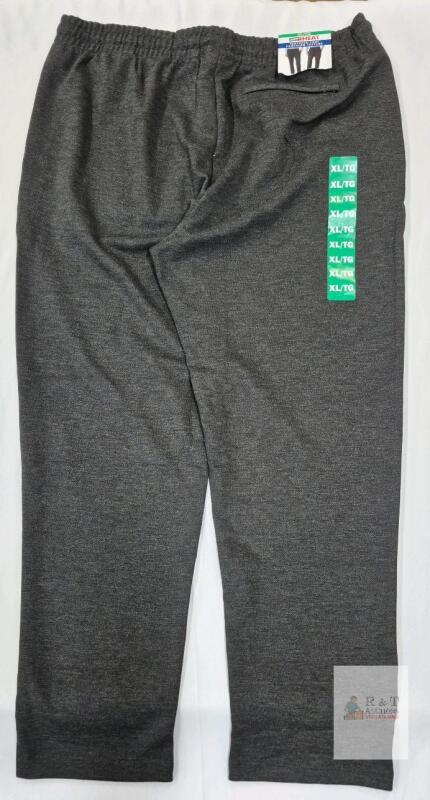 NEW 32 Degrees Heat Textured Pant XL Charcoal Elastic Drawstring Waist Thermal Pockets