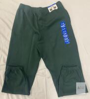 NEW Lazypants Classic Sweatpants Large Dark Green, Inseam 29.5", Women's, Elastic Waistband