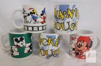 Danawares Disney Mickey Mouse & Minnie Mouse Vintage Ceramic Mug Collection, 5 Designs, 11 oz