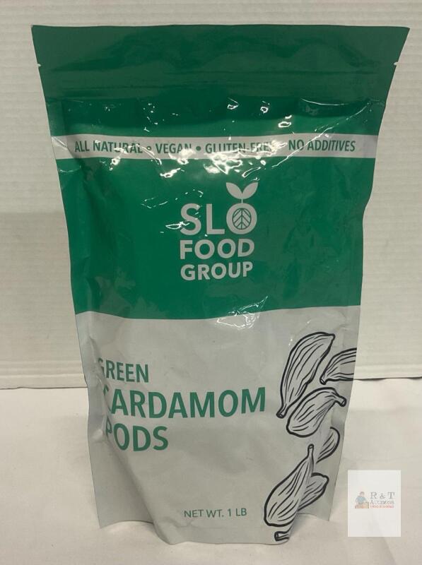 BB 12/24Slofoodgroup Green Cardamom Pods 1 lb Whole Spice, Vegan, Gluten-Free, Guatemala, Lot GC001