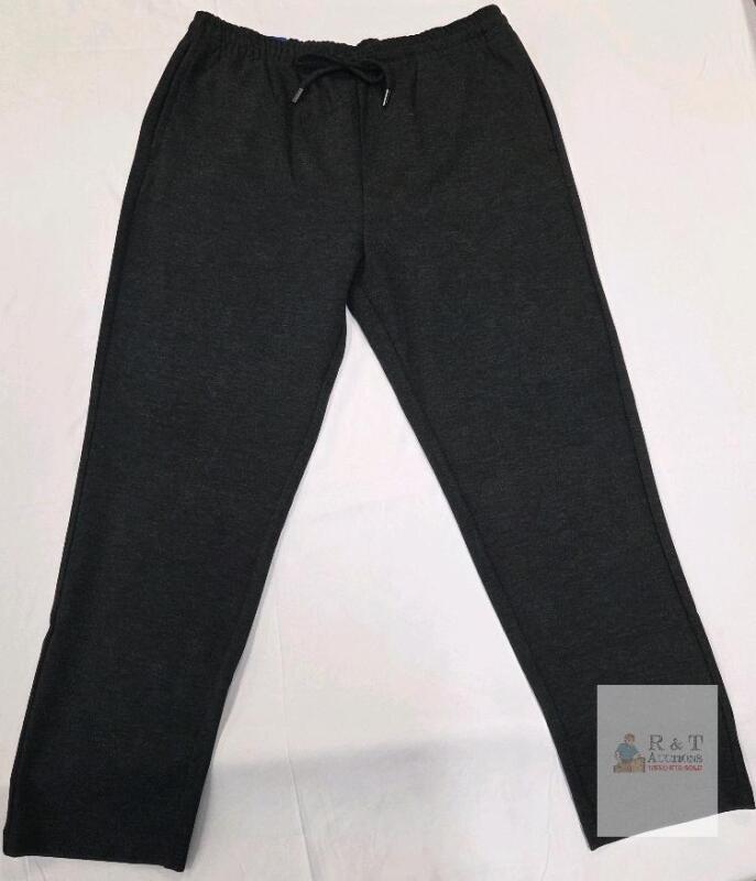 NEW 32 Degrees HEAT Textured Pant, Large, Charcoal Heather, Cotton Blend, Elastic Waist, Drawstring
