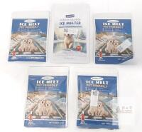 YEGBONG Pet Friendly Ice Melt, Sodium Chloride Formula, -15&deg;F Melting Point, 5 x 100g Packs