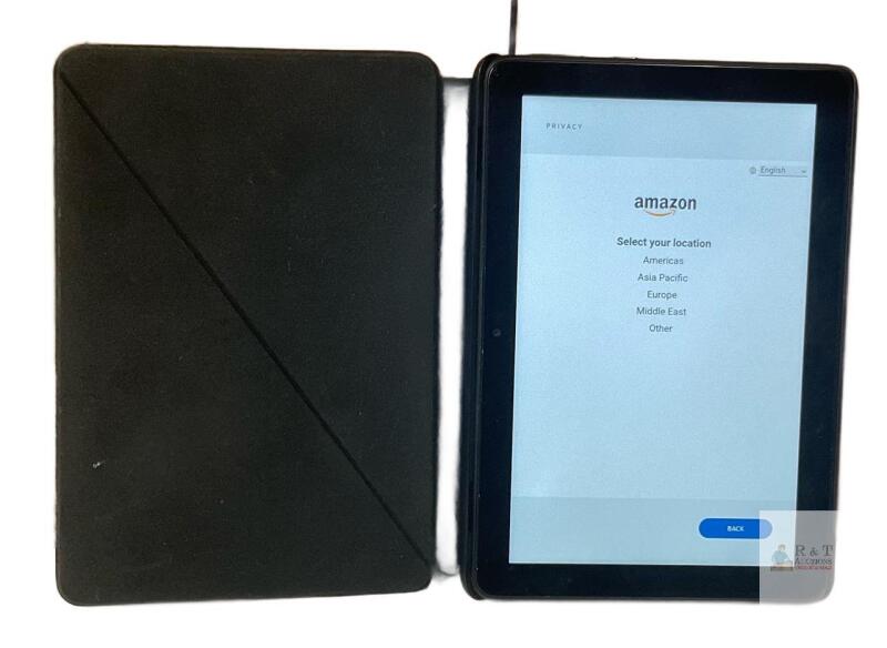 Amazon Fire HD 8 Tablet with Amazon Folio Case, 8" Display, Wi-Fi, Black