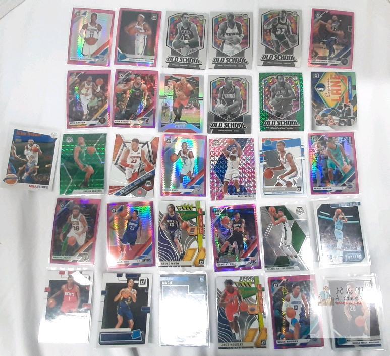 30+ Card Panini NBA Basketball Lot Paolo Banchero Jabari Smith RCs Mosaic Optic Holo Parallel