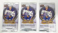 3x 2025-26 Upper Deck Series One NHL Hockey Card Packs, 4 Cards/Pack, Young Guns Rookie Chase