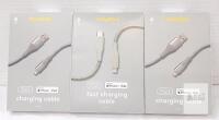 Heyday Lightning to USB-A 4ft & USB-C 6ft Fast Charging Cables for iPhone iPad, MFi Certified