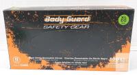 Body Guard Safety Gear Black Nitrile Disposable Gloves XL 6mil 100ct Industrial Grade Powder-Free