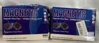 2 Magnetic Intelligence Strategy Game NO.8809, 1-4 Players, 9+, Magnetic Chess Pieces Set