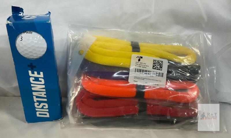 TaylorMade Distance+ Golf Balls & 6-Pack Assorted Glasses Straps for Sports, Swimming, Outdoor Use