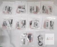 New in Sealed Bags 5-Button Pink Car Key Fob Cover with Keychain & D-Ring,