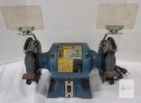 Working TradeMaster TM14201 6" Bench Grinder, 120V, 3450 RPM, 1/2" Arbor, Single Phase, CSA Listed, 1991