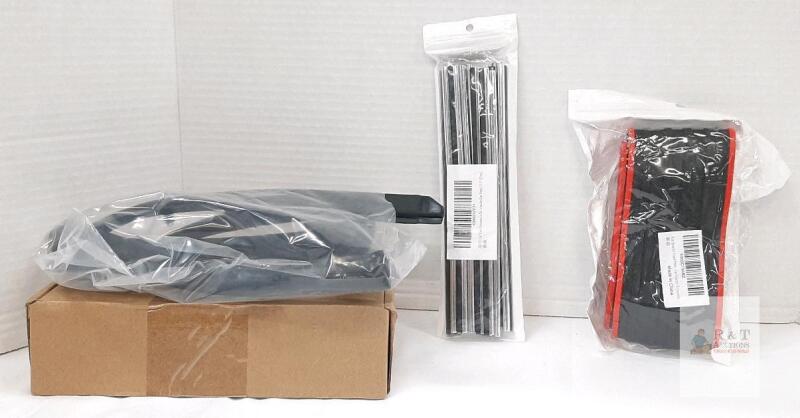 NEW AUTOKAY Car Exterior Accessories Bundle - Rear Bumper Guard, 59" Hood Strip, 20 Vent Trim Pieces