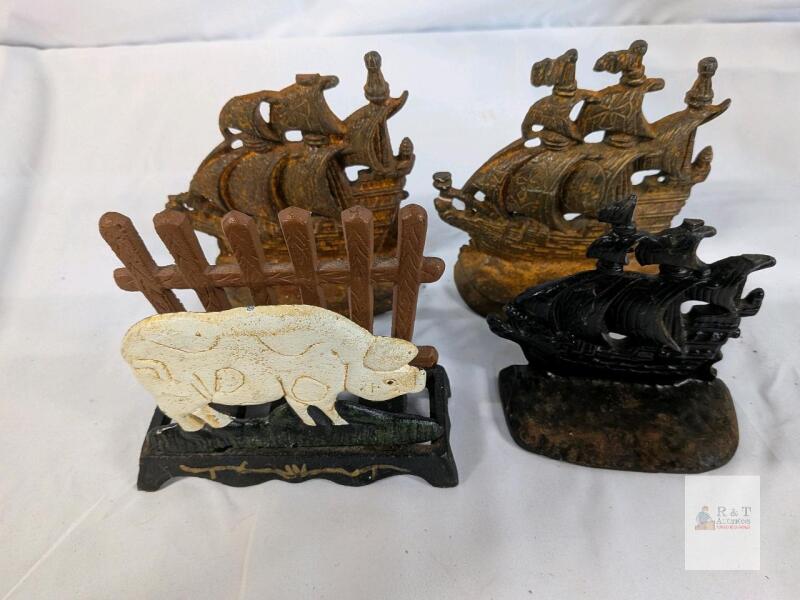 Vintage Cast Iron Bookends