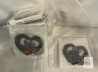 Heart Skeleton Couple Acrylic Keychain, Gothic Love Design, Metal Chain, 3 inch, Rose and Heart