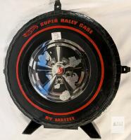 Hot Wheels Super Rally Case by Mattel, 1970, Tire Design, 16 Car Capacity, Includes 16 Cars