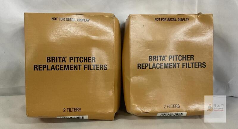 Brita OB03 Pitcher Replacement Filters, NSF 42/53, Fits All Brita Pitchers, 2 Boxes, 4 Filters Total