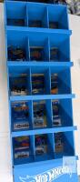 Hot Wheels Carded Cars Lot w/Display Rack &ndash; Surf Crate, Swingfire, Cool One, Mix 1990s-2010s