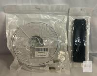 Cat8 Ethernet Cable 98.4ft (30m) Flat White 25/40Gbps 2000MHz RJ45 Clips Included X003QSH47N