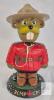 NEW NO BOX Noddingheads Royal Canadian Mounted Police (RCMP) Beaver Bobble Head 6.5" Tall