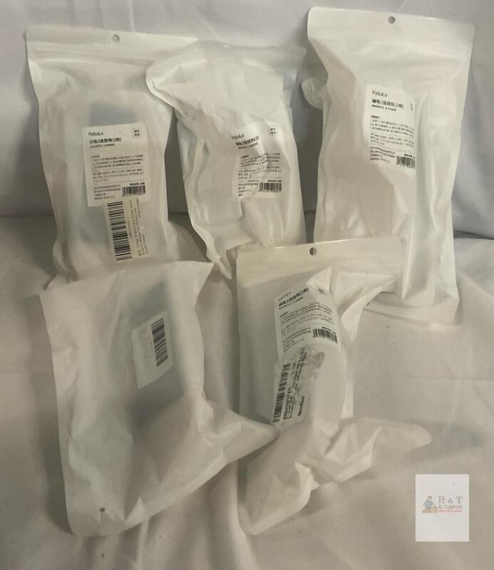 FaSoLa YL-090 Magnetic 3-Hooks 2-Pack, White, 2.2lb Capacity, ABS Plastic, New Sealed