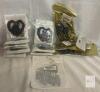 Gothic Skeleton Heart Keychain & Ornament Lot, Candy Cane Metal Craft Die, 19+ pcs, New in Bags