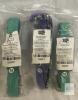 NEW Black Rhino Tactical Dog Collar Medium, Aqua & Purple, Heavy-Duty Padded Nylon, Metal Buckle