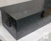 31" Heavy-Duty Steel Storage Box Black Diamond Plate Tool Chest Lockable, Side Handles - 3