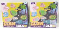2 NEW Glow in the Dark Rock Pouring Art Kit, Lacee XP7601, 2 Sets, Ages 6+, ASTM Certified