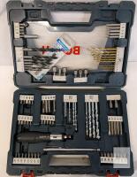 Bosch 60-Piece Drill & Screwdriver Bit Set, Phillips, Torx, Hex, Sockets, Case, Extra Drill Bits