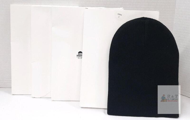 5 NEW FURTALK Toddler Knit Cuffed Winter Hat, Black, 0-6 Months, Unisex, Acrylic, Serial X003UXX787