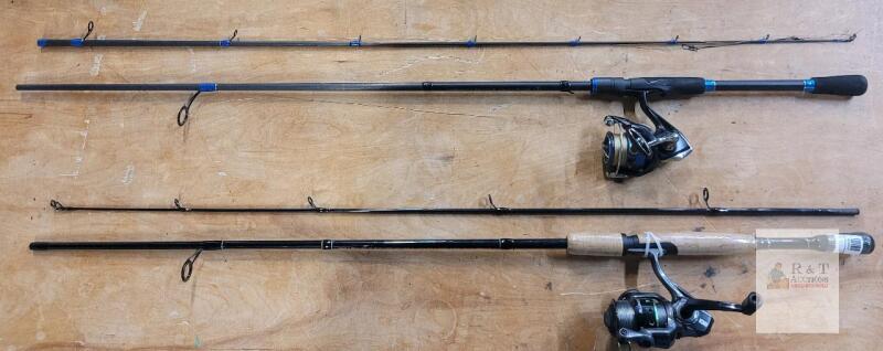 Shimano Nexave Spinning Combo 6'6" Medium, Quantum Alliance 30 Spinning Combo 6'6" Medium