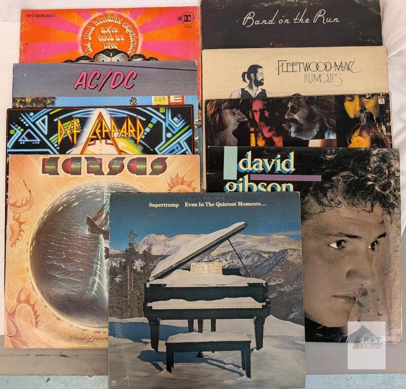 Classic Rock LP Collection - Fleetwood Mac, AC/DC, Hendrix, Supertramp, Def Leppard, Kansas