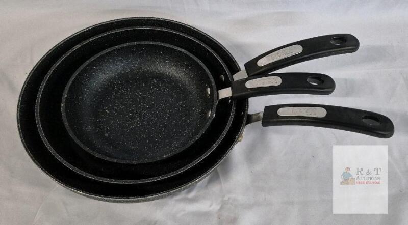 3 ROCK Frying Pans - 6.5", 8.5" & 9.5"